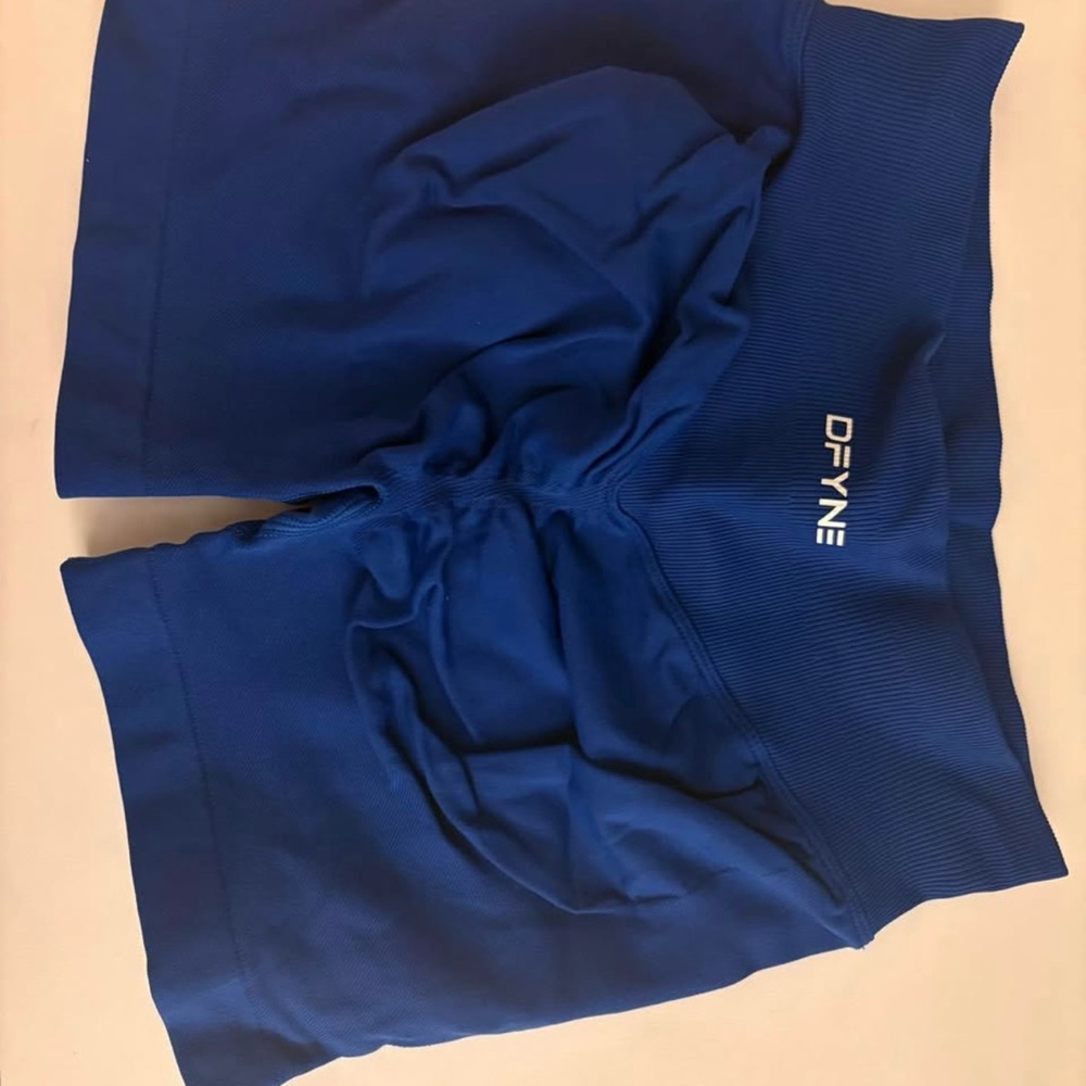 DFYNE Women's Blue Athletic Shorts